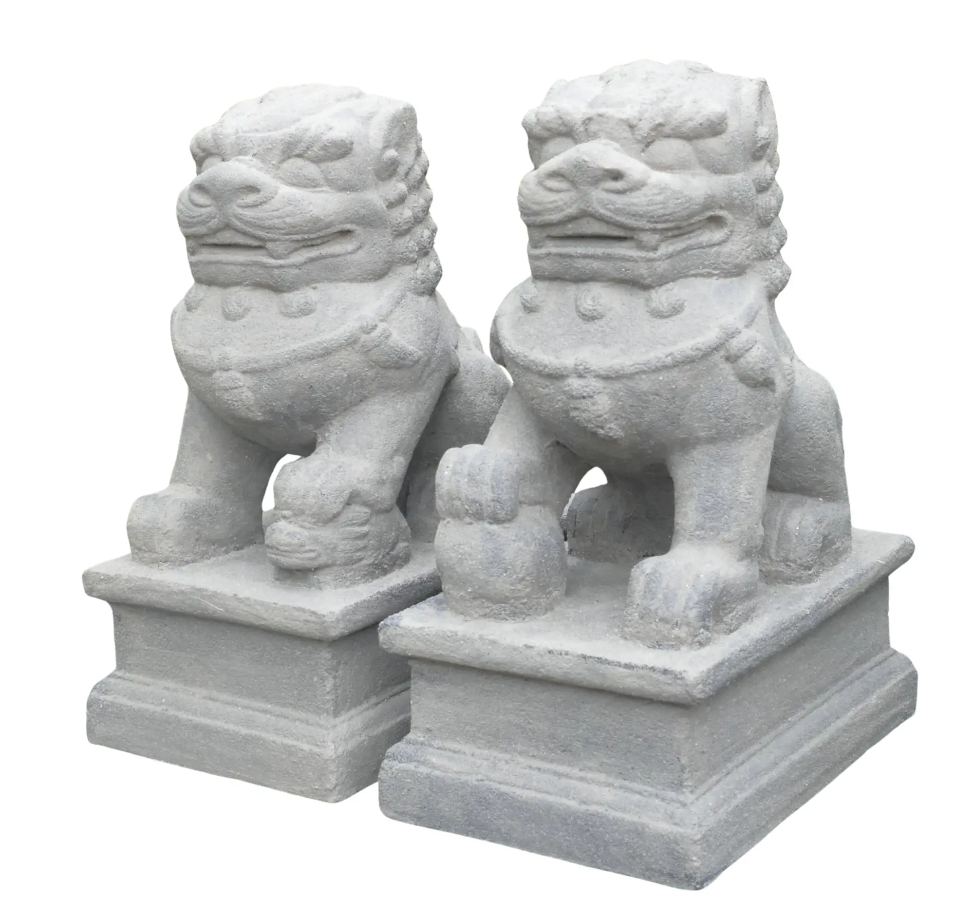 Artikelbild 4 des Artikels “Temple Löwe, 25cm Höhe , Satz von zwei, gefärbt in der Farbe antik finish “
